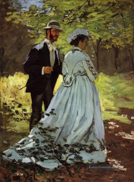  Monet Galerie - die Spaziergänger Studie für Mittagessen auf dem Gras Claude Monet
